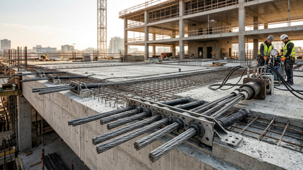 Monostrand vs Multistrand Post-Tensioning building construction system